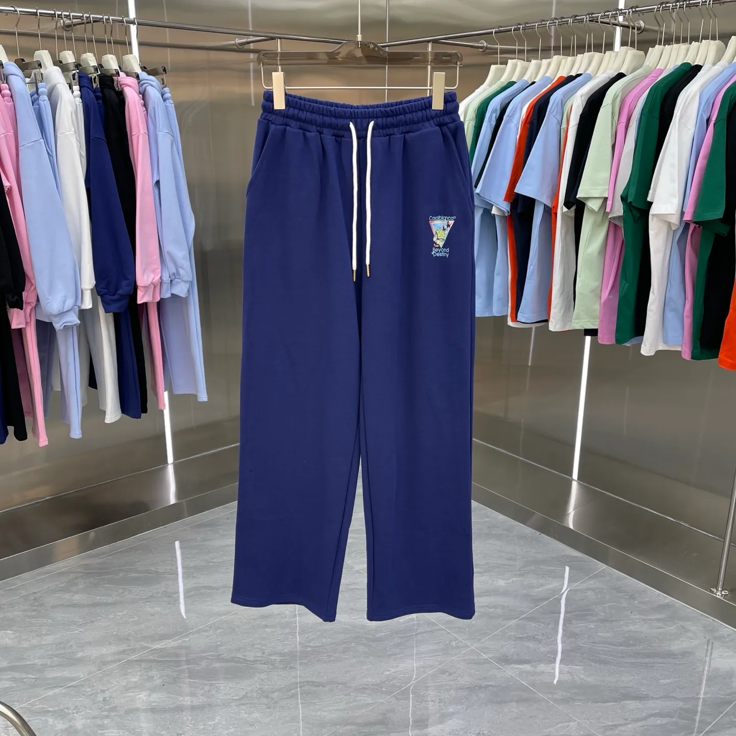 CASABLANCA + Factory ：Black White Blue Pink Royal Blue Sizes：S M L XL XXL